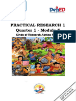 Practical Research 1 Quarter 1 - Module 5: Kinds of Research Across Fields