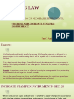 Banking Law Video Presentation On Escrow and Inchoate Stamped Instruments