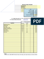 Recipe Costing Template: Leek Tarte Tatin Buffet Menu