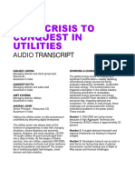 From Crisis To Conquest in Utilities: Audio Transcript