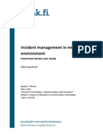 Incident Management in Multi-Vendor Environment: Interview-Based Case Study