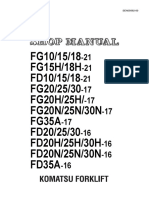 Content MANUAL DE TALLER FORK LIFT KOMATSU FG25T