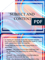 Subject and Content Notes