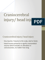 Craniocerebral Injury/ Head Injury