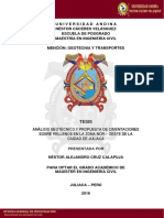 Analisis Geotecnico y Propuesta de Cimentaciones Sobre Rellenos en La Zona Noe - Oeste de La Ciudad de Juliaca