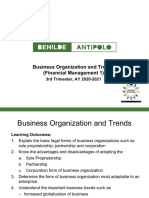 Business Organization and Trends