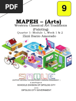 MAPEH - (Arts) : Western Classical Art Traditions (Painting) Zizzi Barzo Amorado