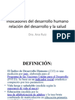 Indicadores Del Desarrollo Humano Relación Del Desarrollo y La Salud