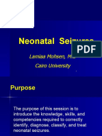 Neonatal Seizures: Lamiaa Mohsen, M.D Cairo University