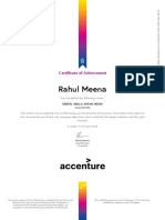 Rahul Meena: Certificate of Achievement