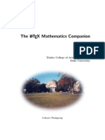 The LaTeX Mathematics Companion