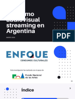 Consumo Audiovisual Streaming en Argentina Enfoque Consumos Culturales Marzo 2020