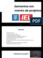 Fundamentos em Gerenciamento de Projetos