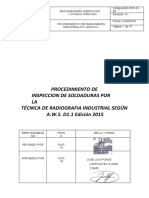 Procedimiento RT AWS D1.1-2015 Rev.1