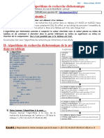 ALG06 Algorithme de Recherche Dichotomique