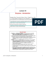 Enzymes: Introduction: Key Concepts