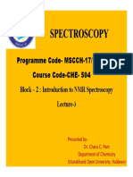 CHE-504 Lecture 3 Basics of NMR Spectroscopy by Dr. Charu C. Pant