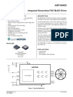 Integrated Sensorless FOC BLDC Driver: Features and Benefits Description