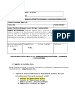 Actividad Evaluativa Ensayos Constitucionales y Gobierno Conservador 6°