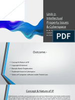 Unit-7: Intellectual Property Issues & Cyberspace: By-Ms. Shivangi Sinha Assistant Professor NLC Bvdu, Pune