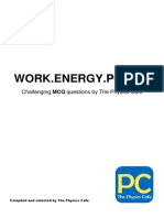 Work - Energy.Power: Challenging MCQ Questions by The Physics Cafe