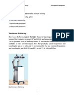 Diathermy: Diathermy Is A Greek Word Meaning Through Heating