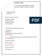 A) John Mccarthy: Chapter 1: Artificial Intelligence (MCQ)