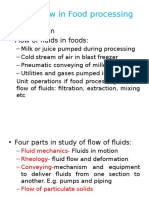 Fluid Flow in Food Processing