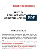 Mg6863 Engineering Economics: Unit Iv Replacement and Maintenance Analysis