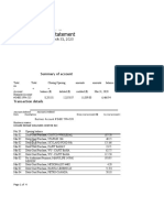 Bank Statement