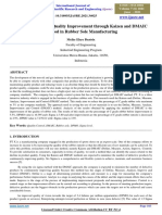 Analysis of Product Quality Improvement Through Kaizen and DMAIC Method in Rubber Sole Manufacturing