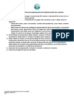 Pauta Intruccion Presentar Un Cuento y Un Personaje