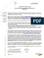 Circular Informativa No 1 Inscripcion Registro y Control