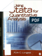 Using Stata For Quantitative Analysis