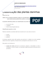 Classificacao Das Plantas Daninhas