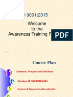 ISO 9001-2015 Awareness Training (Comprehensive)