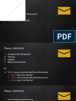 Email Services: 1. Why Do You Need An Email Account? 2. What's Your Threat Model?