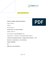 Informe Indagación Científica Con Hipótesis