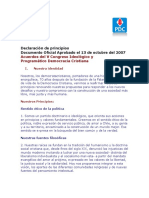 Declaracion Principios PDC