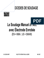 Le Soudage A L'arc Manuel Avec Electrode Enrobee