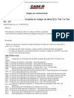 Gráfico de Referência Cruzada Do Código de Falha ECU Tier 3 e Tier 4a - V2