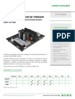 Régulateur de Tension: Pour Alternateurs À Excitation Shunt, Arep Ou PMG