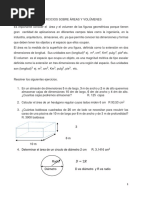 Ejercicios Sobre Áreas y Volúmenes