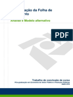 Desoneracao Da Folha de Pagamentos Analise e Modelo Alternativo