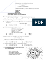 Science 10 Summative Test 2 Quarter 3 With Answer Key