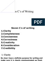 Seven C's of Writing