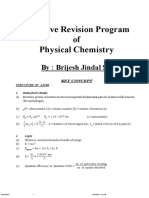 Intensive Revision Program of Physical Chemistry: By: Brijesh Jindal Sir