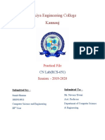 Rajkiya Engineering College Kannauj: Practical File