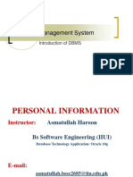 Database Management System: Introduction of DBMS