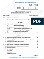 Data Structures Using C May 2016 (2009 Scheme)